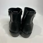 b.o.c. Black faux leather ankle boots women’s size 7.5 casual vegan minimalist Photo 3