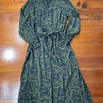 H&M Richard Allan X Brown & Green Mosaic Print Button Up Shirt Dress - Sz 8 Photo 8