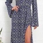 Lulus Mandala Daydream Printed Maxi Dress Sz L Photo 0