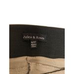 Violets & Roses Womens Slim Fit Khaki Pants Size 4/27 Rayon & Spandex Tan Photo 2