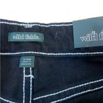Wild Fable  Super High Rise Baggy Jeans Black White Stitching Womens Size 2 NWT Photo 5