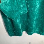 We The Free  Free People Milan Sea Green Velvet Crew  Neck Sweatshirt W-241 Sz S Photo 5