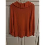 Windridge Cheryl Nash Orange Knit Zipper Front Cardigan Sweater Women M Size M Photo 5