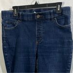 Lee Dark Denim Flare Jeggings High Rise Size 14P Photo 3