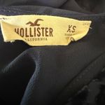 Hollister blue Floral Lace sheer velvet burnout xs boho cottage Y2K whimsi Photo 4