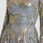 Mac Duggal NWT 5217 Long Sleeve Embellished Illusion Evening Gown Size 10 Photo 1