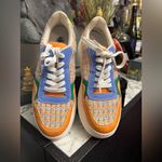 Rieker Jessy M7812 sports shoes in carrot/pastel orange/blue/Sma Orange Size 8 Photo 6