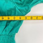 NWOT Boden Linen Ada Double Cloth Green Ruffles Dress Size 8 Knee Length Photo 10