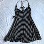 Hollister NWT Black And White Striped Wrap Dress Photo 3