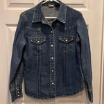 Arizona Jeans Vintage Arizona Jean Company Denim Western Shirt Womens X-Large Long Sleeve Photo 0