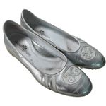 Walter Genuin COCO BALLERINA Leather Ballet Silver Metallic Flats Shoes Italy 10 Photo 0