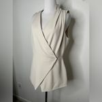 River Island  Vest blouse with cross front in stone Photo 2