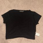 Pretty Little Thing Black baby tee- - US 4 Photo 1