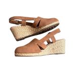 Easy Street Women's Stargaze Espadrille Slingback Wedges Tan Summer Size 8WW Photo 6