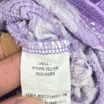 MELLODAY Womens V-Neck Puff Sleeve Lilac Floral Peplum Fairy Core Blouse Medium Photo 6