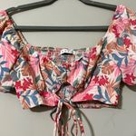 HYFVE  large walking your way cropped floral print sweetheart neck puff sleeve Photo 7