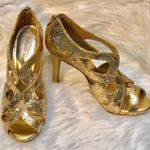 Antonio Melani EUC  Gold “Sparkle” Heels..Size 8 1/2M Photo 0