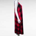 Old Navy  Red & Black Plaid Sleeveless Slip Dress Slip Dress Size Medium Photo 3