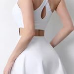 SheIn SHEIIN White Athletic Golf Workout Mini Tennis Dress Photo 1