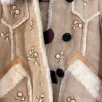 Coach  Shearling Drifter Coat Floral Embroidered Runway  EUC Photo 14