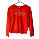 No Boundaries  Red Christmas Dear Santa Graphic Long Sleeve PJ Top Women Sz S Photo 0