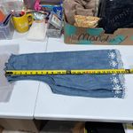 J.Crew Blue Chambray High-neck Swing Top Embroidered For Women Size Medium Photo 6