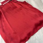 Banana Republic Tank silk high neck womens Red medium satin minimalist cocktail Photo 5