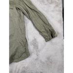 Club Beymen Linen Button Down Shirt Long Sleeve Olive Green Tunic XS Minimalist Photo 8