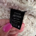 POL  Chunky Knit Cream Open Front Popcorn Cardigan Patch Pockets Cottage L NWOT Photo 5