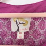 Fig and Flower Womens Top Size M Fuscia Lace Embroidered Boho Hippie Summer Pink Size M Photo 5