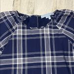 Hill House Norah Nap Navy Plaid Mini Dress Size Medium Blue Photo 4