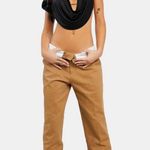 Edikted CAMEL FOLDED WIDE LEG CHINO PANTS size M Photo 0