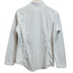 Made for life Polka Dot Zigzag Chevron Zip Up Pullover Small Sweater Photo 4