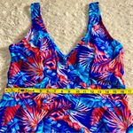 NWOT Neon Palm Leaf Print Swimsuit Swim Skirt Full Coverage 18W NEW Photo 11