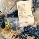 Anthropologie NWT Let Me Be Off The Shoulder Sheer Blouse Tan Yellow Beaded XS Photo 12