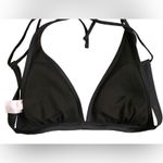 Xhilaration  Beaded Black String Bikini Swim‎ Top LARGE Swimwear Vacation Beach Photo 4