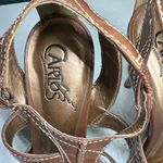 Carlos Santana  Prodigy heels 7 leather brown strappy detail heels party dance Photo 8