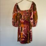 NWOT Kourt Robbie Dress Multi Palm Print M Pink Size M Photo 6
