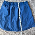Telluride Clothing Co Women Active Skort Large Blue Zipper Pocket Stretch Skirt Photo 2