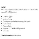 NIB J/SLIDES NYC West Black Leather Sneaker Shoes White Platform Soles Size 9M Photo 10