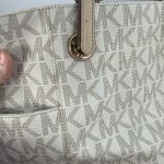 Michael Kors  Morgan Medium Logo Tote Bag Vanilla Acorn Gold Hardware MK Photo 6