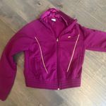 Nike Vtg Y2K Track Jacket Full Zip Purple Gold Trim Athleisure Activewear bomber Photo 0