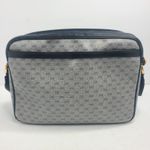 Gucci  Micro Web GG Monogram Crossbody Bag Canvas Navy Gold‎ Vintage Italy Photo 4