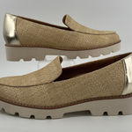 Vionic  Women 6.5 WIDE Kensley Slip‎ On Loafer Natural Raffia Bohemian Arch NWB Photo 0