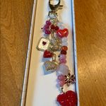 Eye Candy  Los Angeles beaded heart & gem bag charm key ring Photo 1