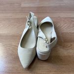 Bettye Muller  Cream Slingback Heels Photo 9