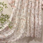 En Saison Hayley Shirt Cottage Mini Dress in Peach Print Size Small NWT Photo 5