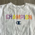 Champion  Colorful Logo Athletic T-Shirt Size Medium. Photo 2