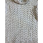 st. john's bay Women's Ivory Cable Knit Turtleneck Sweater Size L Photo 2