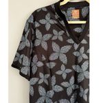 NWT Ben Hogan Short Sleeve Pixel Floral Athletic Dress Womens Size XL Black Photo 2